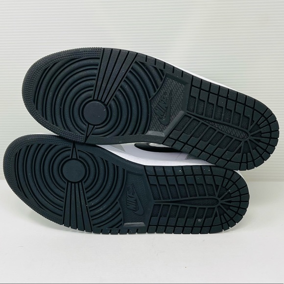 NIKE AIR JORDAN 1 MID**Grey/White Basketball Sneakers**US 8.5**NIB - Picture 10 of 11